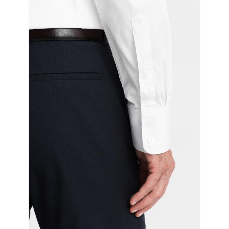 Férfi szatén SLIM FIT ing fehér