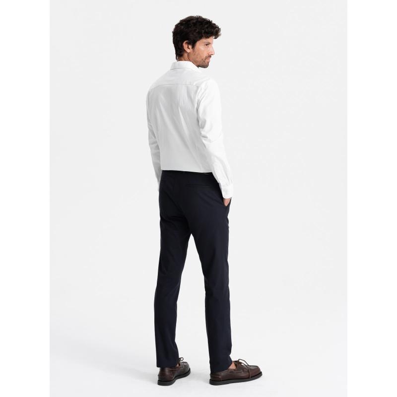 Férfi szatén SLIM FIT ing fehér