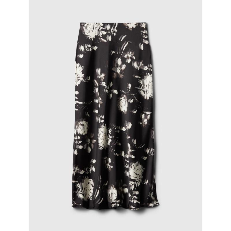 Szatén maxiszoknya