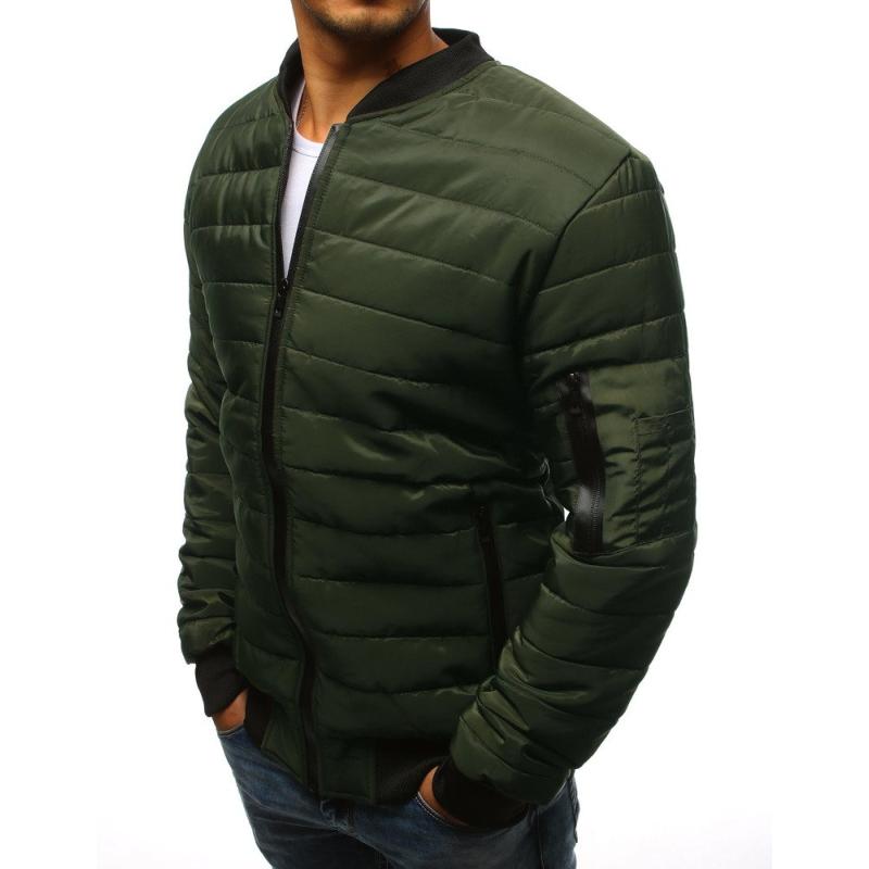 Férfi NEWSTYLE steppelt bomber dzseki zöld