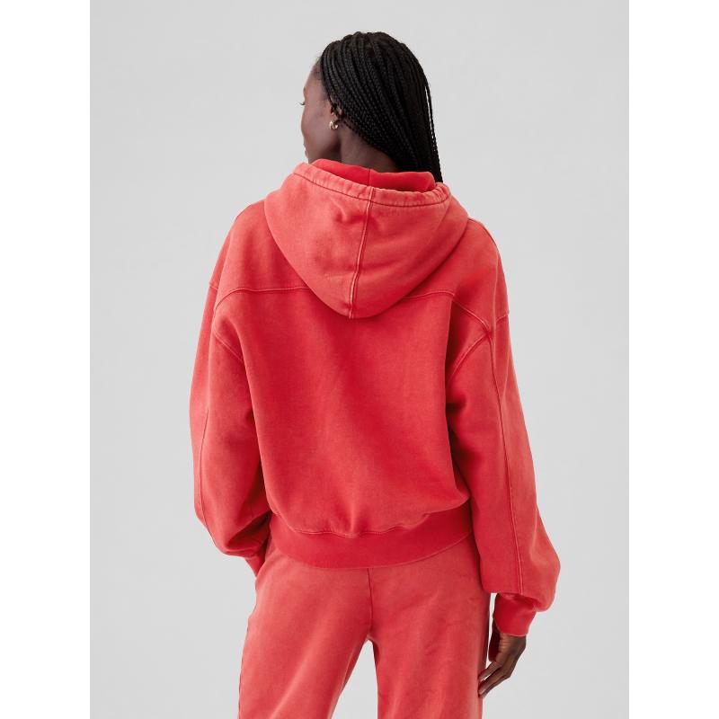 Crop pulóver logóval