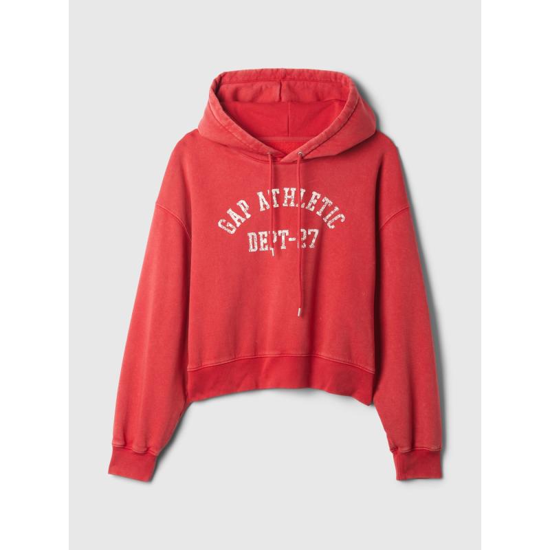 Crop pulóver logóval