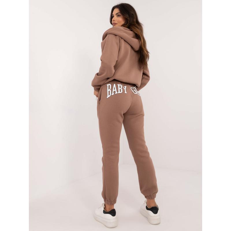 Női csíkos felső szett barna