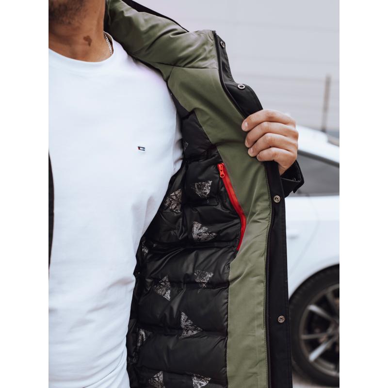 Pánská zimní bunda s odepínací kapucí černá