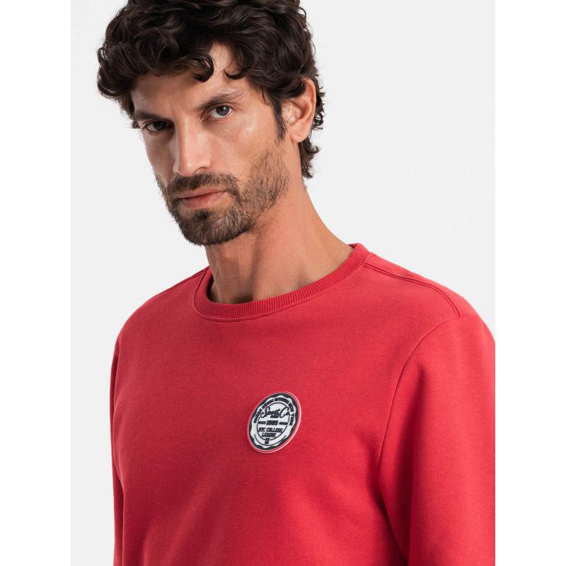 Pánská mikina s nášivkou červená 