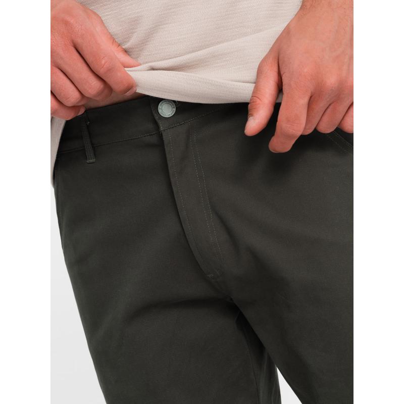 Férfi STRAIGHT LEG cargo nadrág csíkos zsebekkel grafit színben