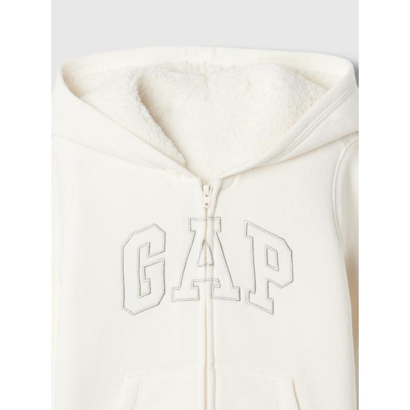 Detská mikina sherpa s logom