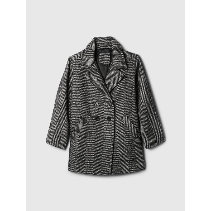 Baba tweed kabát gyapjúkeverékkel