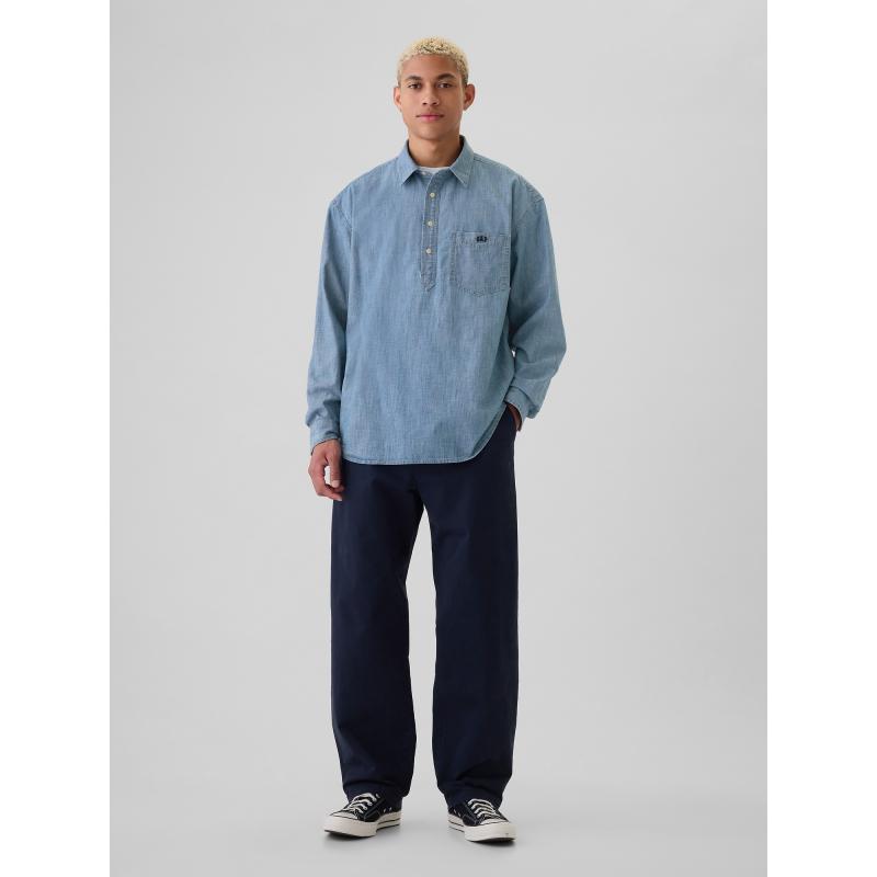 Chambray košile s logem