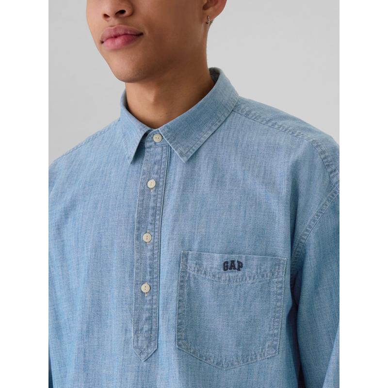 Chambray košile s logem