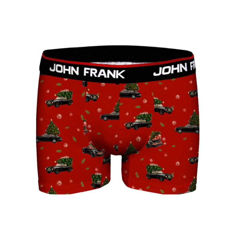 Pánske boxerky John Frank JFBD53-CH-XMAS CAR