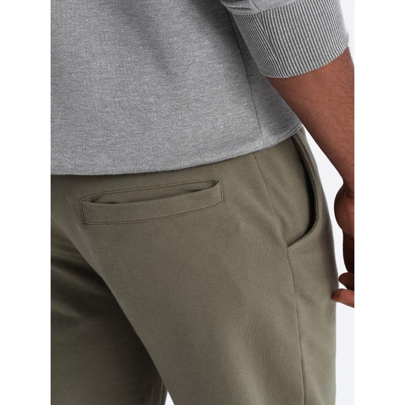 Pánské tepláky s logem olivové 