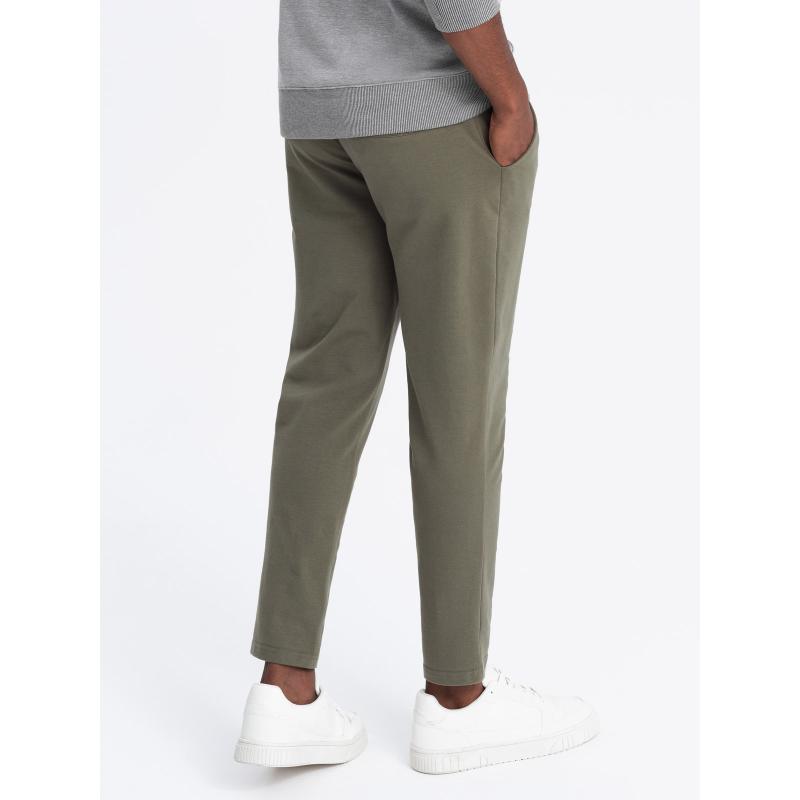 Pánské tepláky s logem olivové 