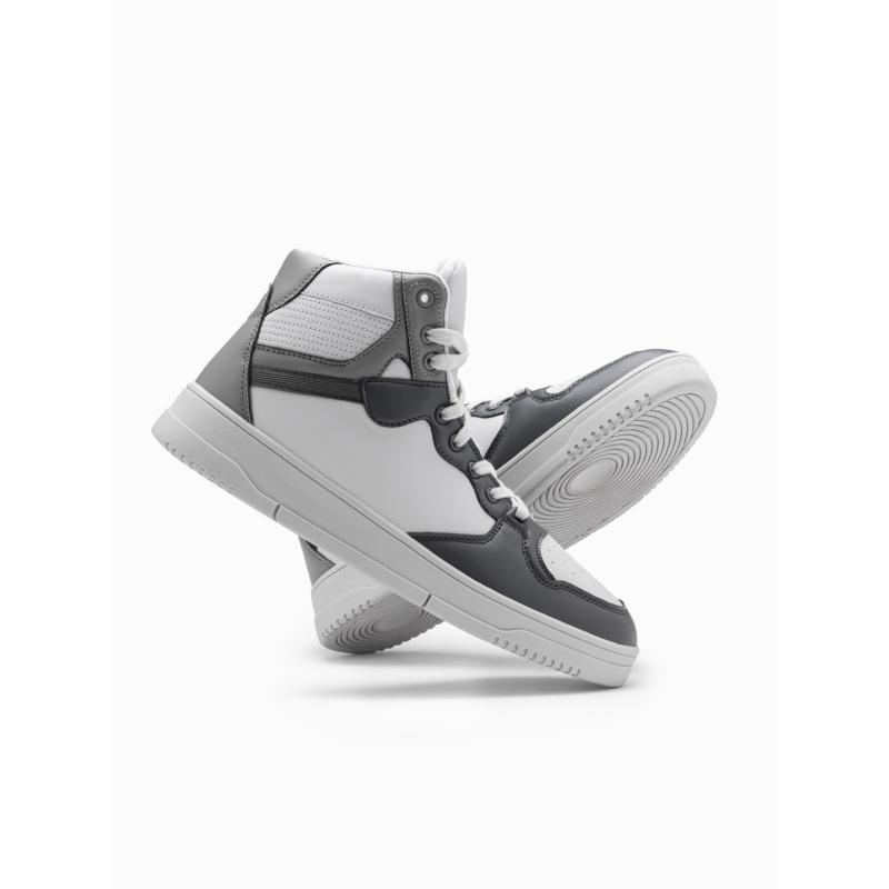 Pánské tenisky s vysokým svrškem šedé