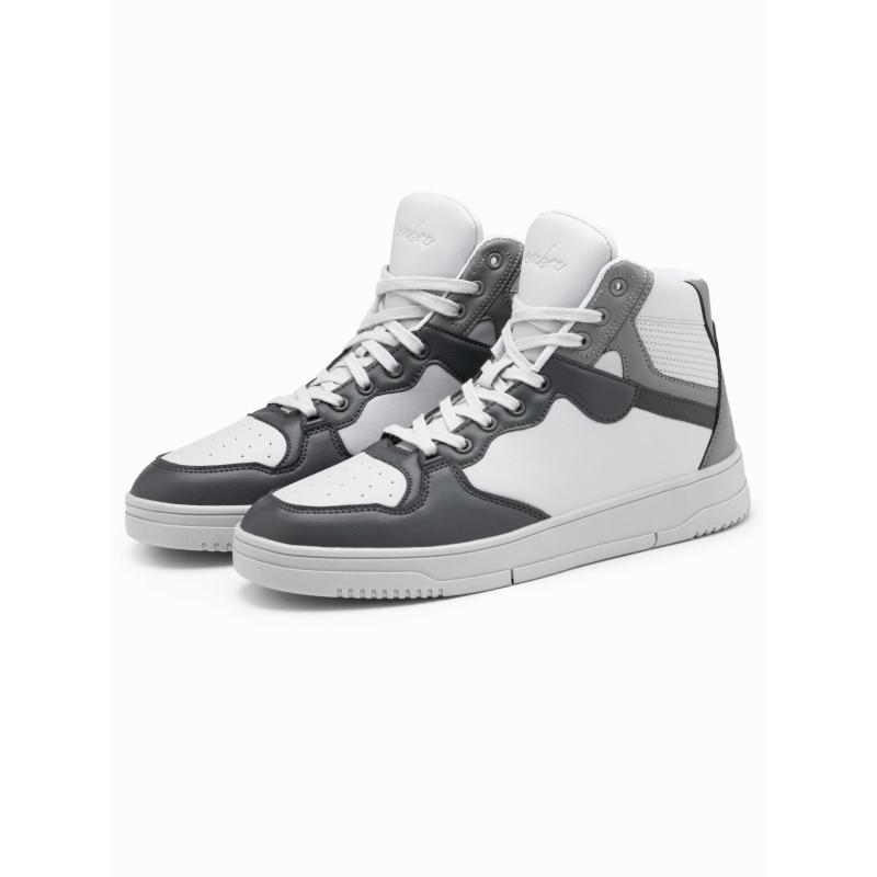 Pánské tenisky s vysokým svrškem šedé