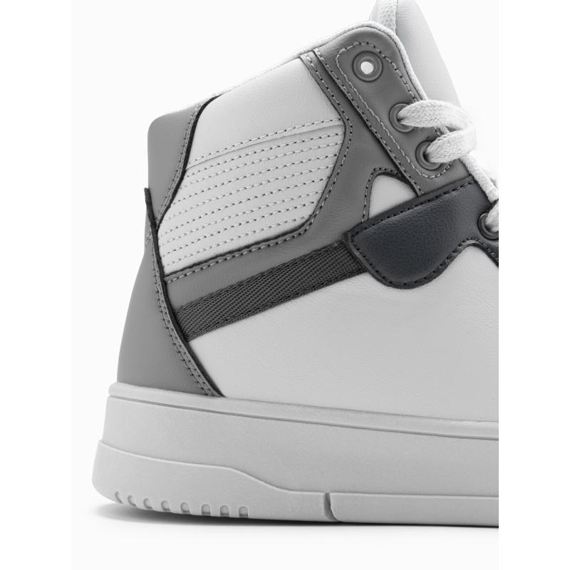 Pánské tenisky s vysokým svrškem šedé