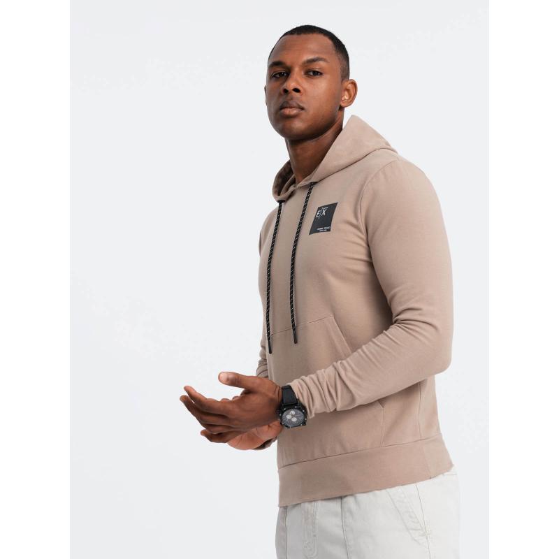 Pánská klokaní mikina s logem hnědá