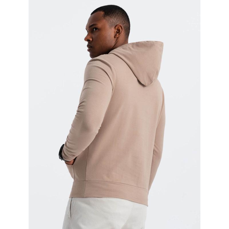 Pánská klokaní mikina s logem hnědá