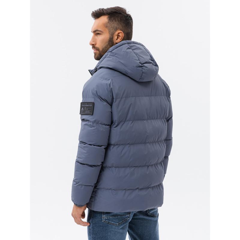 Pánská bunda s raglánovými rukávy fialová