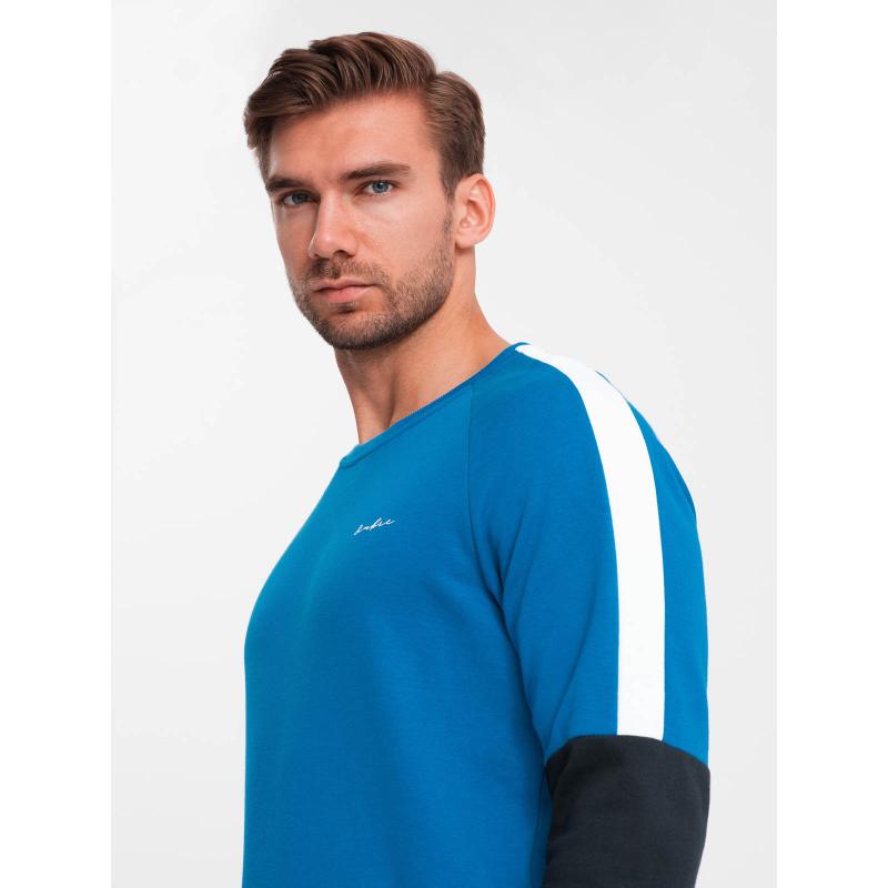 Férfi bomberdzseki raglan ujjú kabát kék