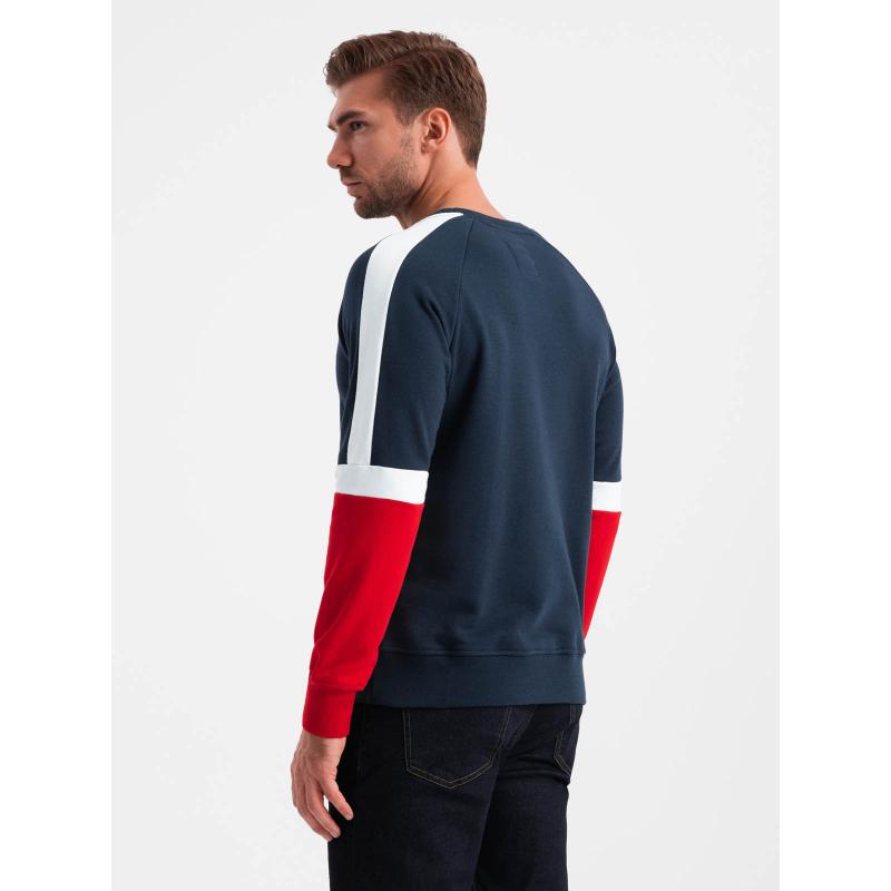 Férfi raglan ujjú melegítőfelső sötétkék