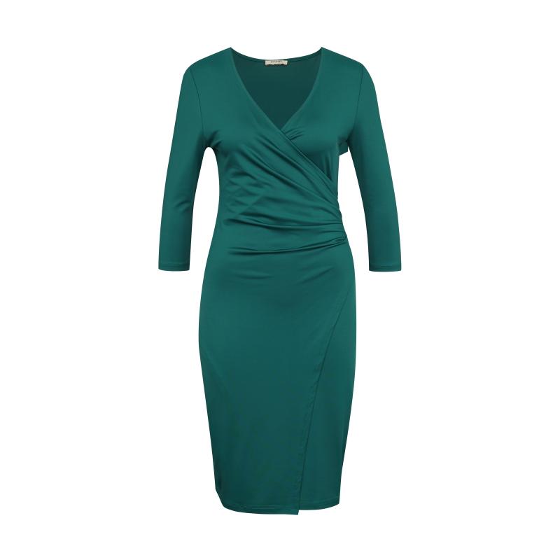 Zelené dámske šaty po kolená