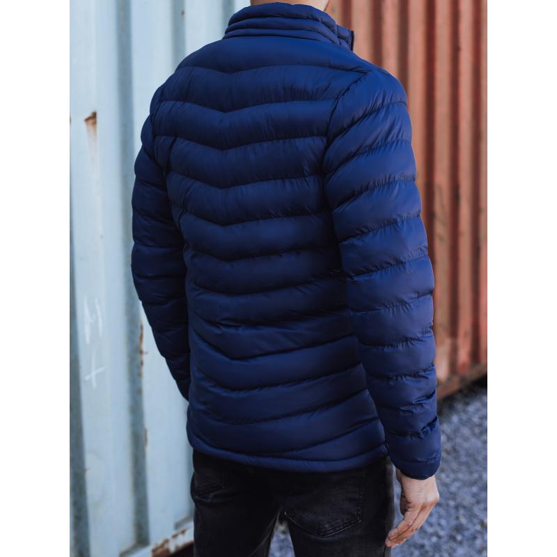 Férfi átmeneti dzseki steppelt sötétkék