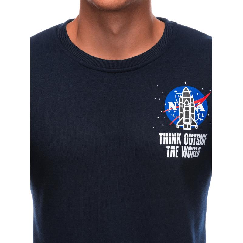 Pánská mikina B1685 tmavě modrá