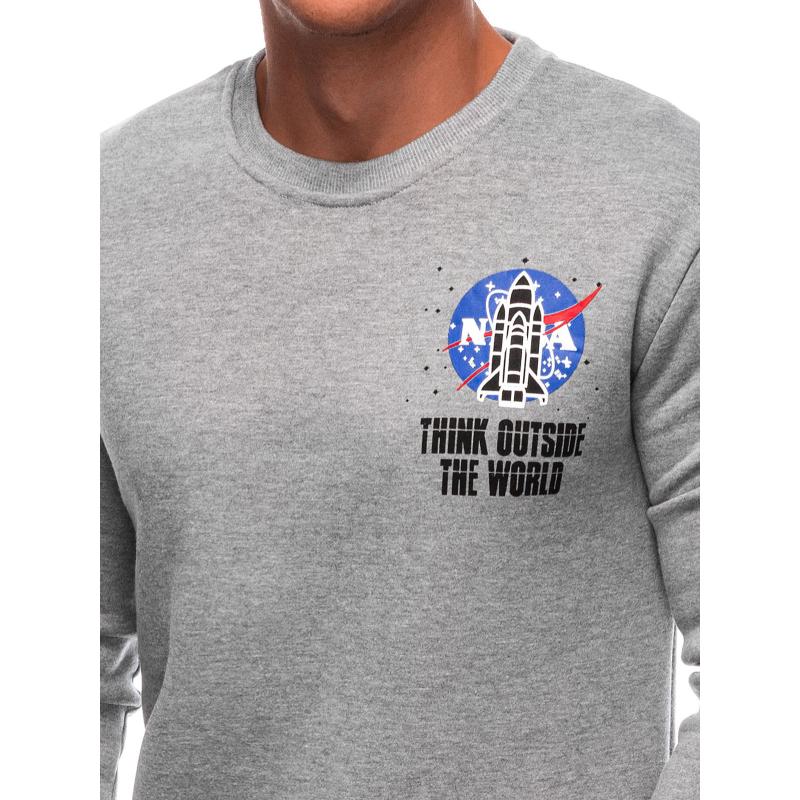 Pánská mikina B1685 šedá