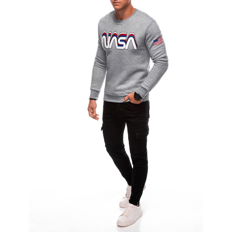 Pánská mikina B1686 šedá