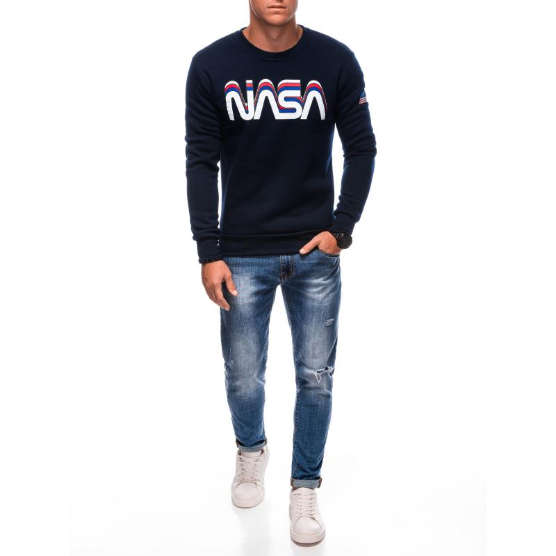 Pánská mikina B1686 tmavě modrá