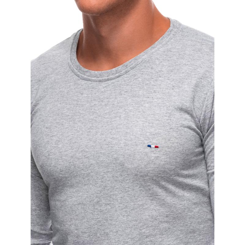 Pánská mikina s potiskem a dlouhým rukávem L170 šedá