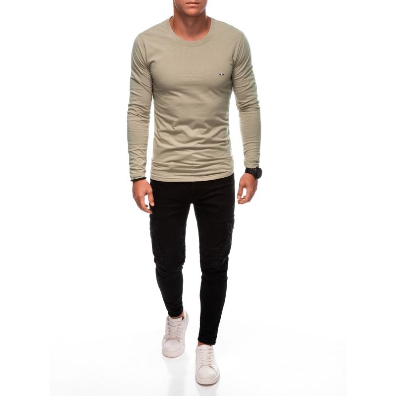 Pánský dlouhý rukáv s potiskem L170 béžový