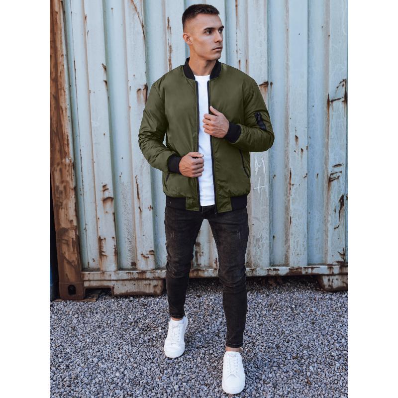 Férfi bomberdzseki zöld