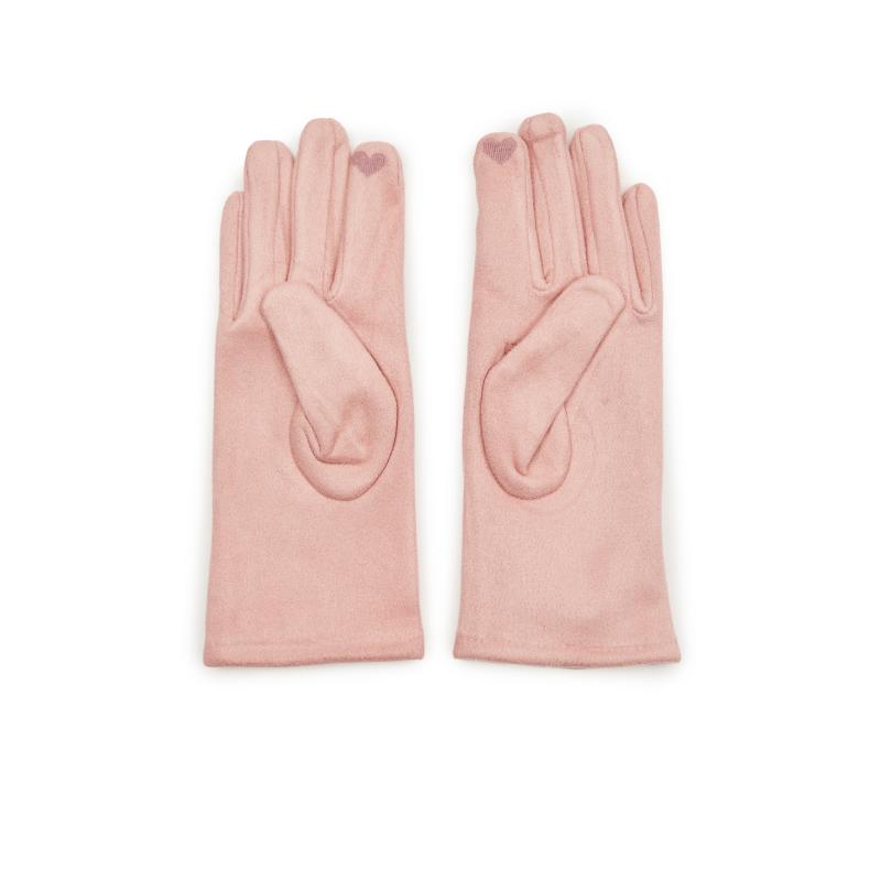Růžové dámská rukavice