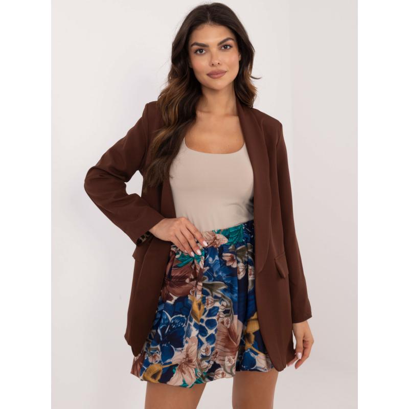 Tmavě modrá minisukně s potiskem