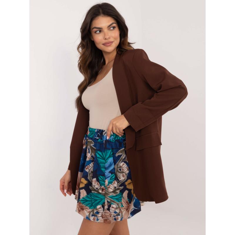 Tmavě modrá minisukně s potiskem