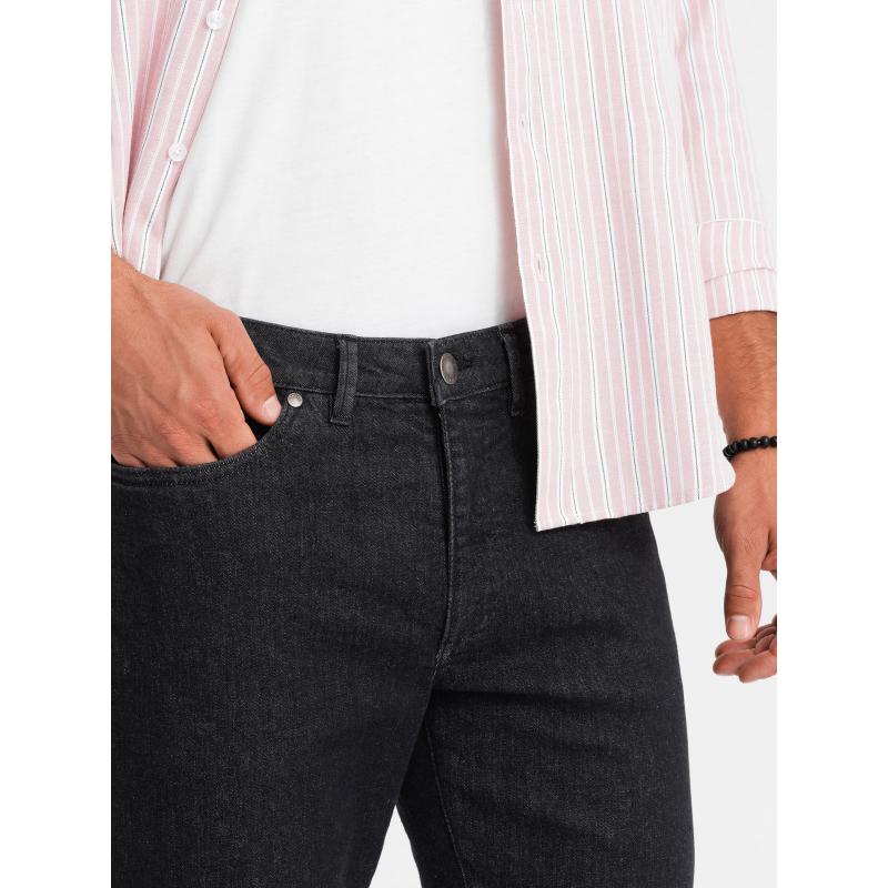 Pánské klasické džínové kalhoty REGULAR FIT - černé