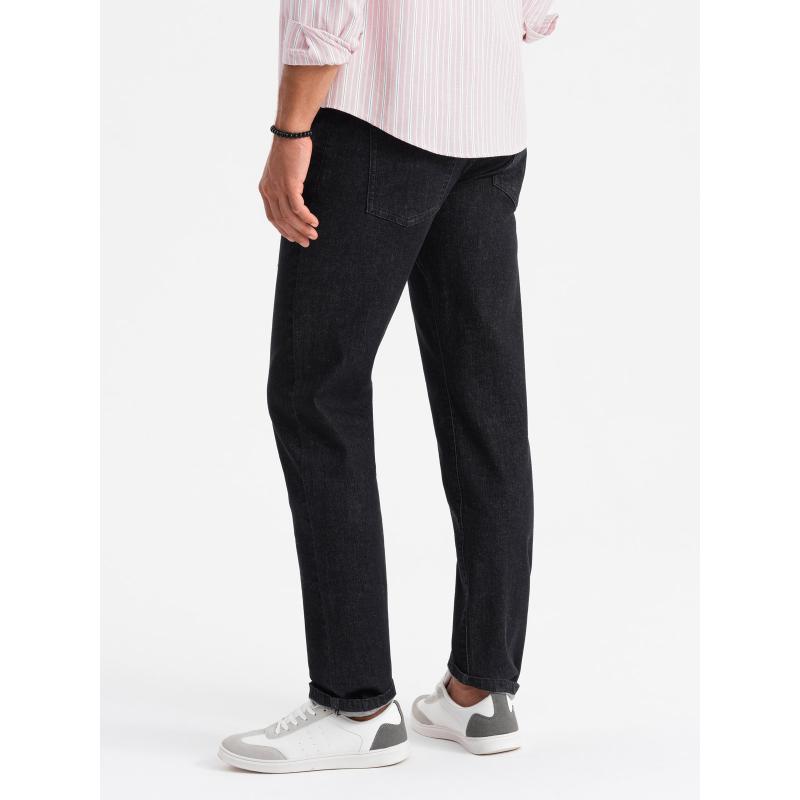 Pánské klasické džínové kalhoty REGULAR FIT - černé
