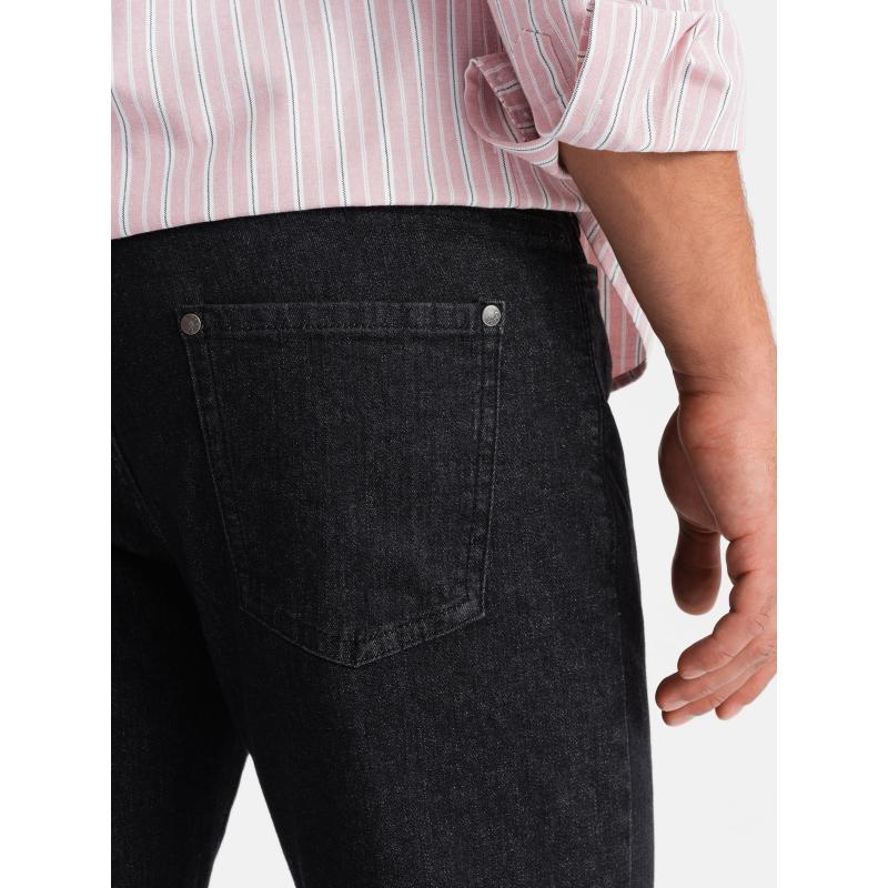Pánské klasické džínové kalhoty REGULAR FIT - černé