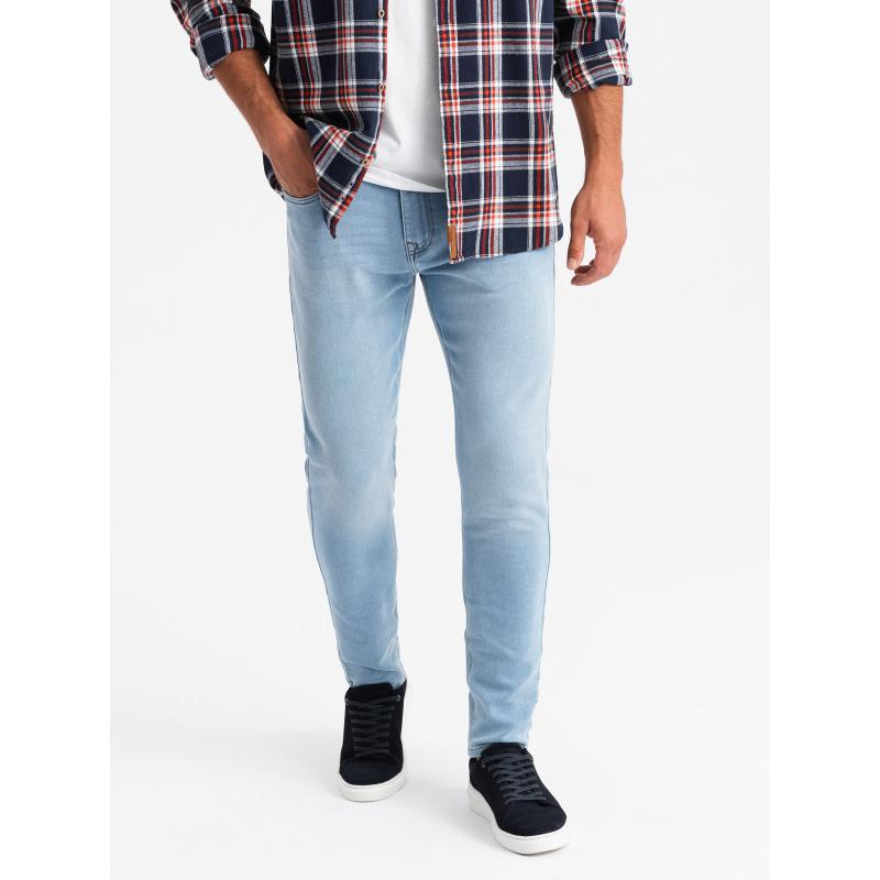 Férfi SLIM FIT szabott farmer nadrág elasztánnal - kék