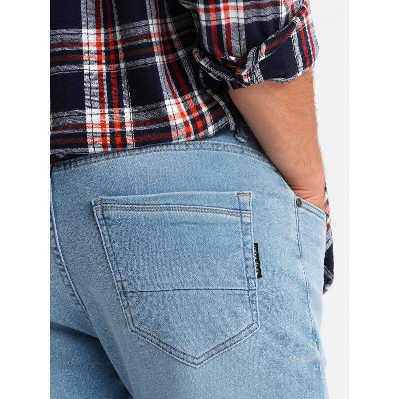 Férfi SLIM FIT szabott farmer nadrág elasztánnal - kék