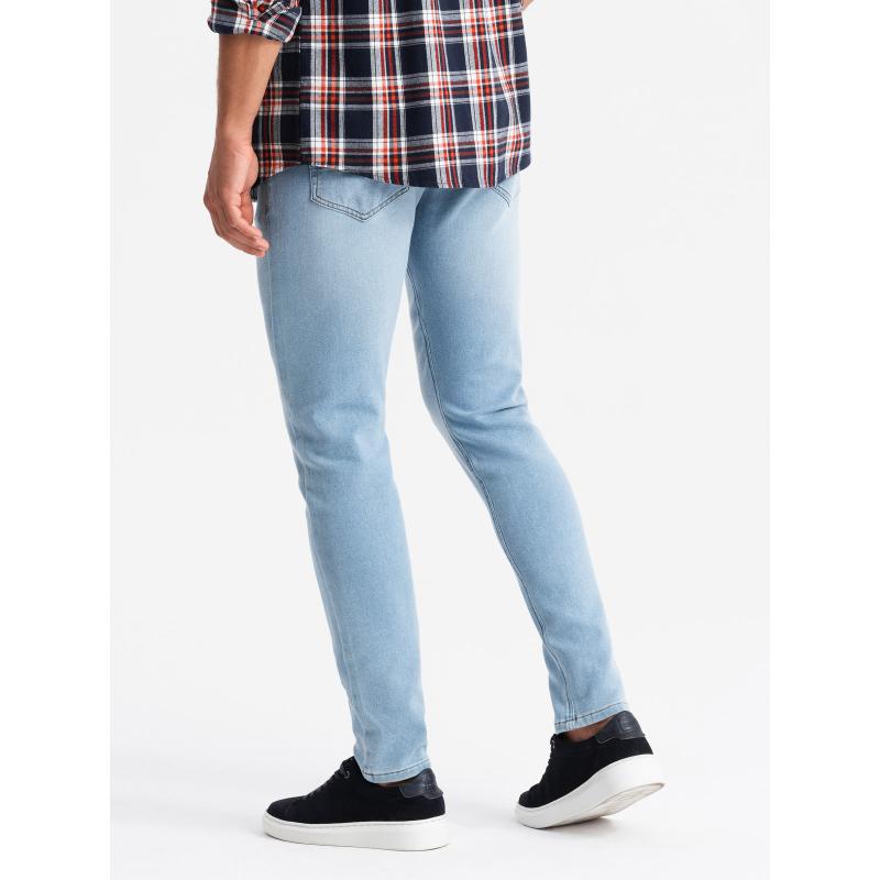 Férfi SLIM FIT szabott farmer nadrág elasztánnal - kék