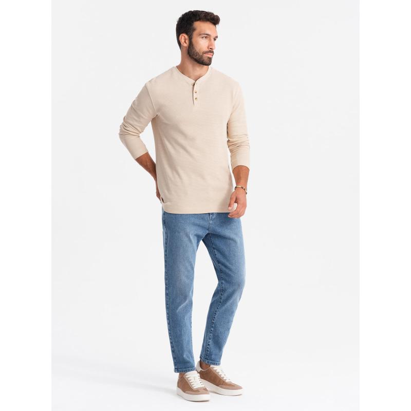 Férfi CARROT FIT farmer nadrág könnyű dörzsöléssel - kék