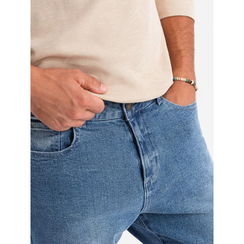 Férfi CARROT FIT farmer nadrág könnyű dörzsöléssel - kék