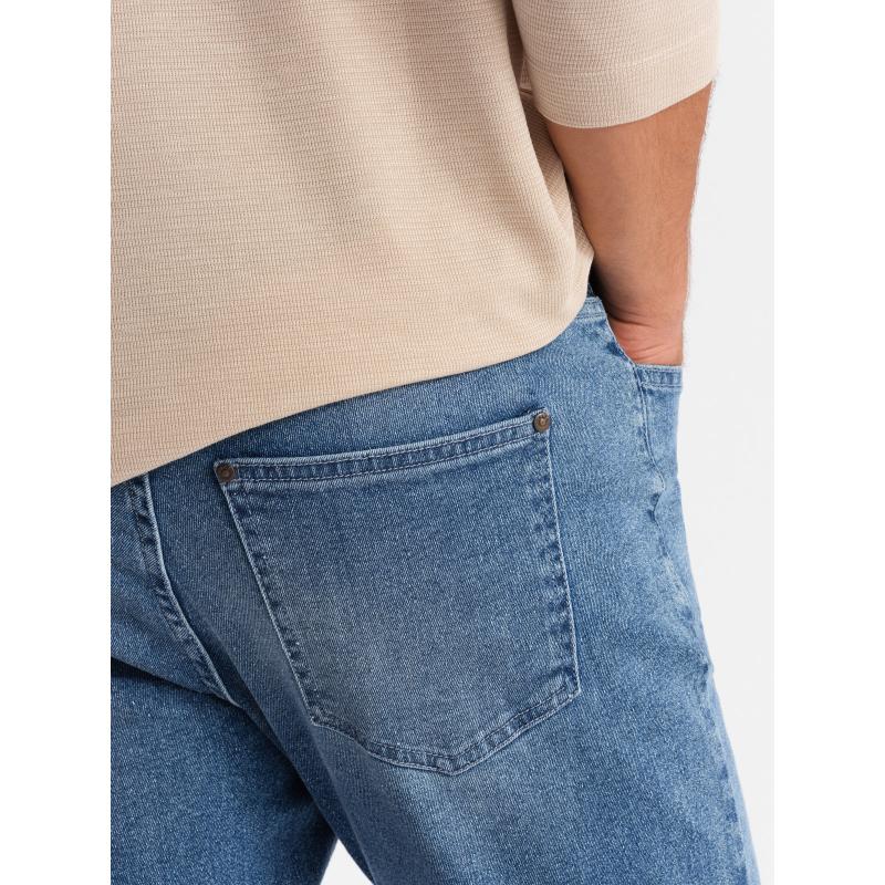 Férfi CARROT FIT farmer nadrág könnyű dörzsöléssel - kék