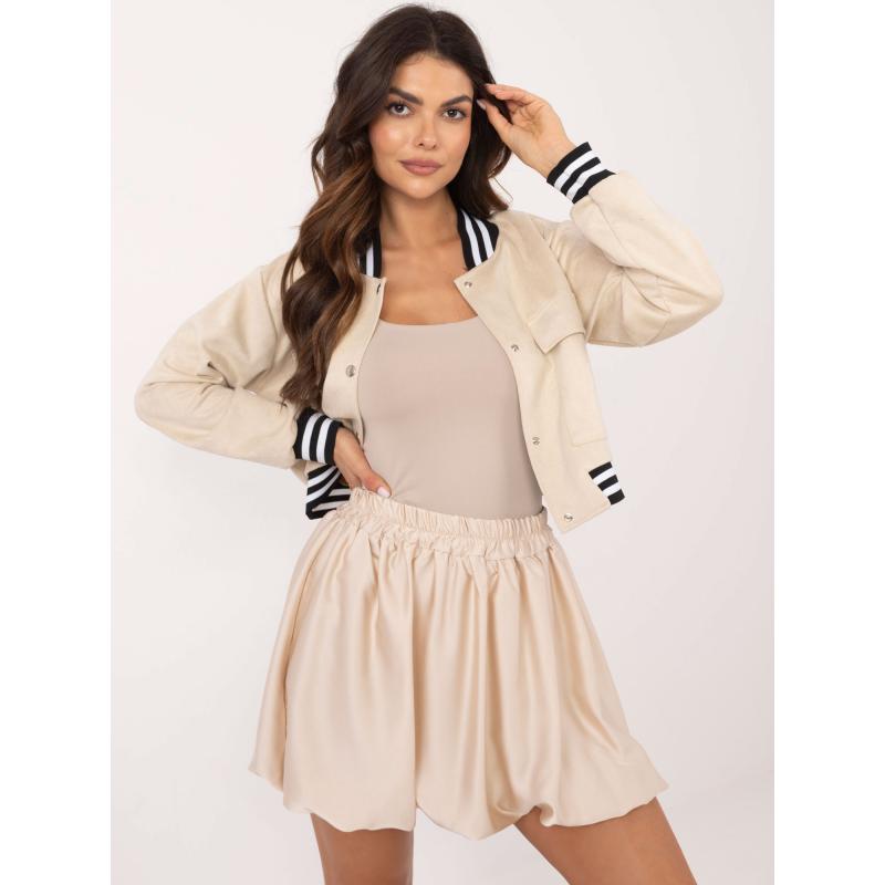 Bézs miniszoknya csillogó hatással