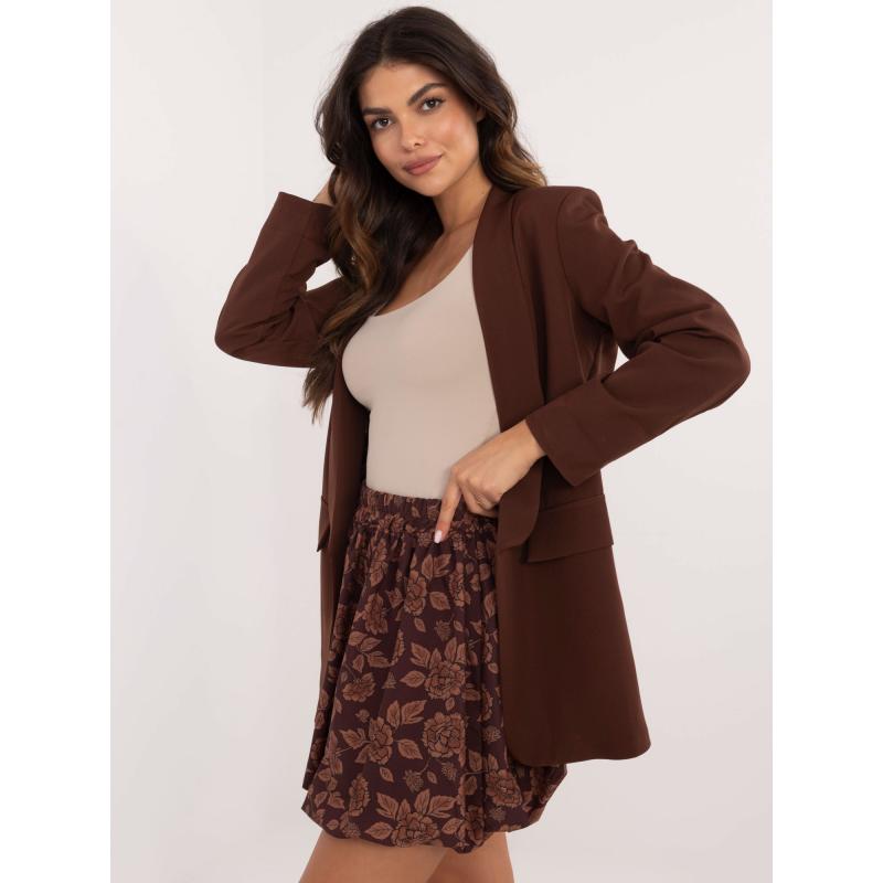 Hnědá minisukně se vzory