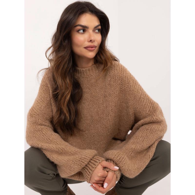 Camel női oversize kötött pulóver OCH BELLA