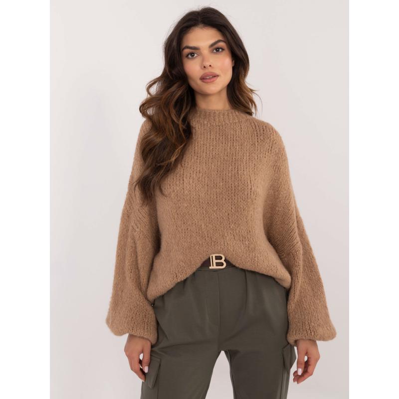 Camel női oversize kötött pulóver OCH BELLA